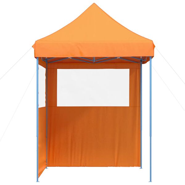 vidaXL Tienda de fiesta plegable Pop-Up 2 paredes laterales naranja
