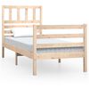 vidaXL Estructura de cama sin colch&oacute;n madera maciza 90x200 cm