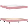 vidaXL Cama tipo Box Spring con colch&oacute;n Rosa 180 x 220 cm tela