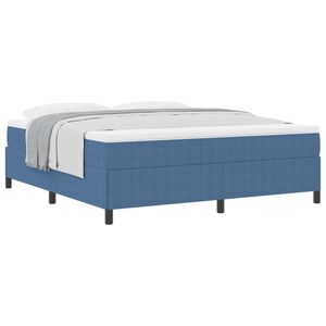 vidaXL Cama tipo Box Spring Azul 180 x 200 cm Tela de Pana