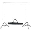 vidaXL Kit de estudio fotográfico con set de luces, fondo y reflector