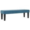 vidaXL Cama tipo Box Spring Azul oscuro 140 x 190 cm Terciopelo