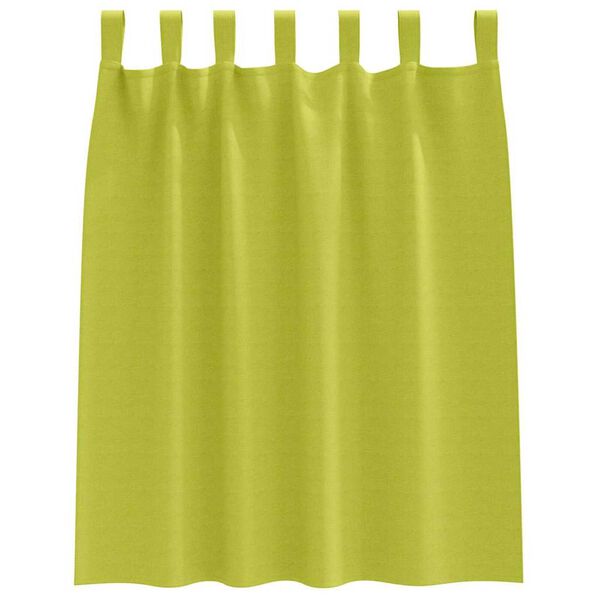 vidaXL Cortinas Opacas con Anillas 2 pcs Verde 140 x 140 cm Poli&eacute;ster