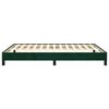 vidaXL Estructura cama sin colch&oacute;n terciopelo verde oscuro 140x200 cm