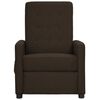 vidaXL Sill&oacute;n reclinable de tela marr&oacute;n oscuro
