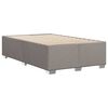 vidaXL Estructura de cama sin colch&oacute;n tela gris taupe 120x190 cm