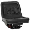 vidaXL Asiento de tractor con suspensi&oacute;n Negro 39,5 x 52 x 43 cm