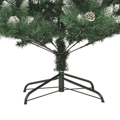 vidaXL Árbol de Navidad artificial con soporte PVC 150 cm