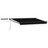 vidaXL Toldo Retr&aacute;ctil El&eacute;ctrico Negro y Antracita 3 x 2,5 m