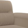 vidaXL Sill&oacute;n de tela de microfibra gris taup&eacute; 60 cm