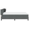 vidaXL Cama tipo Box Spring con colch&oacute;n Gris oscuro 140 x 190 cm tela