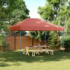 vidaXL Tienda de fiesta plegable Pop-Up terracota 410x279x315 cm