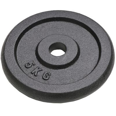 vidaXL Discos de pesas de hierro fundido 4 uds 2x10 kg+2x5 kg