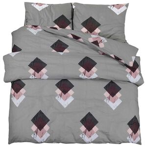 vidaXL Juego de funda n&oacute;rdica multicolor 200x220 cm algod&oacute;n