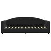 vidaXL Sofá cama con colchón terciopelo negro 80x200 cm