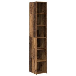 vidaXL Aparador alto Madera envejecida 30 x 41 x 185 cm