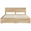 vidaXL Estructura de cama con cabecera Roble Sonoma 180 x 200 cm