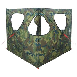 vidaXL Tienda de Caza 145 x 145 x 150 cm Camuflaje Poli&eacute;ster y Acero