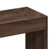 vidaXL Aparador de madera de ingeniería marrón roble 92x33x100 cm