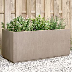 vidaXL Jardinera PP marr&oacute;n claro 80x36x35 cm