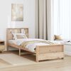vidaXL Estructura de cama Marr&oacute;n 90 x 190 cm Madera de ingenier&iacute;a