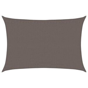 vidaXL Toldo de vela gris antracita HDPE 160 g/m&sup2; 3,5x4,5 m