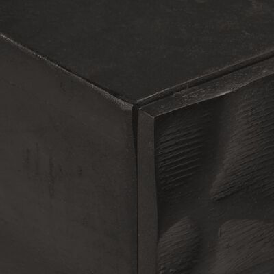 vidaXL Mesa consola madera maciza de mango y hierro negro 90x30x76 cm
