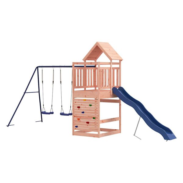 vidaXL Parque infantil de exterior madera maciza Douglas