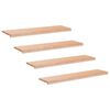 vidaXL Alfombras para escalones 4 uds. 120 x 25 x 2 cm Natural