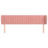 vidaXL Cabecero de terciopelo rosa 183x23x78/88 cm