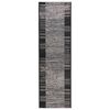 vidaXL Alfombra Runner FLORNES Tejido Gris PP 7 mm