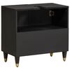 vidaXL Mueble de lavabo Negro 62 x 33 x 58 cm Madera de mango maciza