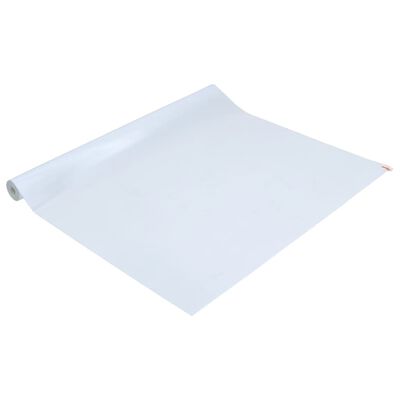 vidaXL Lámina de ventana esmerilada PVC blanco transparente 45x1000 cm