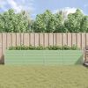 vidaXL Jardinera Verde Pastel 195 x 100 x 45 cm Acero Galvanizado