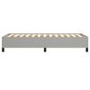 vidaXL Estructura de cama sin colch&oacute;n tela gris claro 90x200 cm