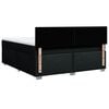vidaXL Cama box spring con colch&oacute;n tela negro 180x200 cm