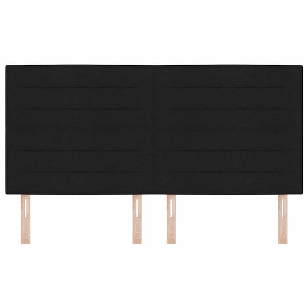 vidaXL Cabecero Negro 180 cm tela