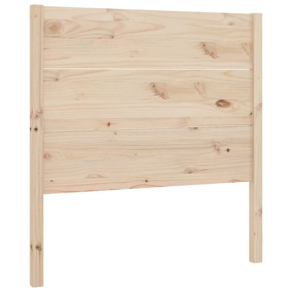 vidaXL Cabecero de cama madera maciza de pino 81x4x100 cm