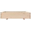 vidaXL Jardinera de madera maciza de pino 110x110x26,5 cm