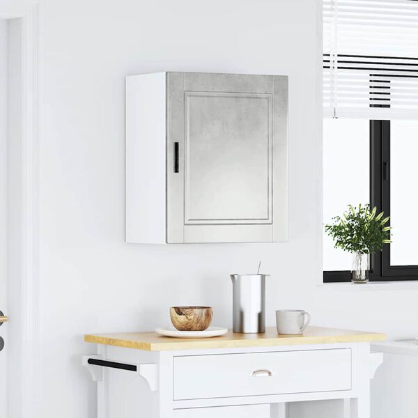 vidaXL Armario de pared cocina Porto madera ingenier&iacute;a gris hormig&oacute;n