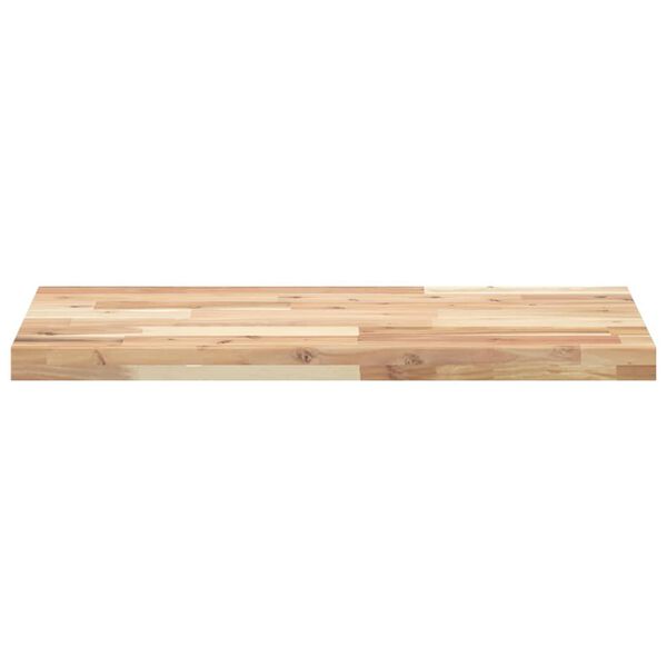 vidaXL Estantes flotantes 4 uds madera acacia sin tratar 160x40x4 cm