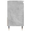 vidaXL Armario de baño madera contrachapada gris hormigón 65x33x60 cm