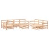 vidaXL Juego muebles de jard&iacute;n 10 piezas madera maciza pino