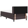 vidaXL Cama tipo Box Spring Marr&oacute;n Oscuro 200 x 100 cm Poli&eacute;ster