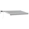 vidaXL Armaz&oacute;n de toldo manual con LEDs Antracita y 3,5 x 2,5 m