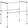 vidaXL Tendedero de ropa aluminio 83x(50-55)x(40-85) cm