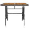 vidaXL Juego de comedor de jardín 3 piezas ratán sintético gris