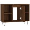 vidaXL Mueble de ba&ntilde;o madera de ingenier&iacute;a roble marr&oacute;n 80x33x60 cm