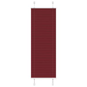 vidaXL Estor Plisado rojo burdeos 40x100 cm Tela Ancho 39,4 cm