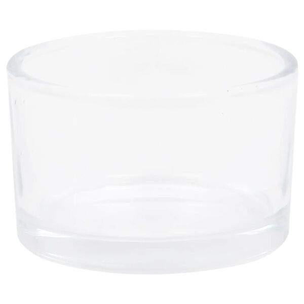 vidaXL Vaso portavelas de cristal 48 uds
